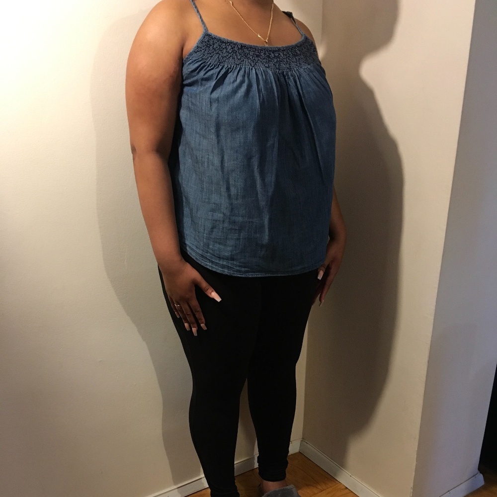 Denim Blue Spaghetti strap top